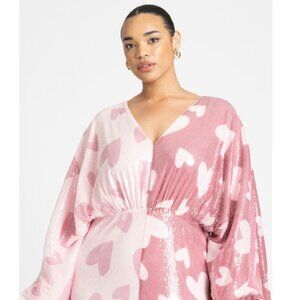 Eloquii Split Pattern Dress